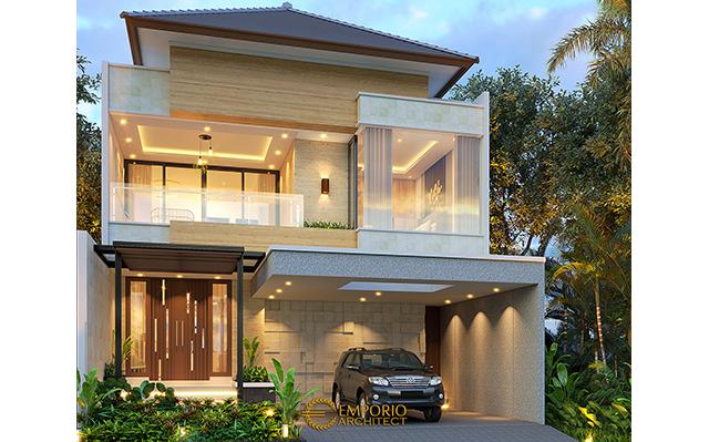 Desain Rumah Modern 2 Lantai Bapak Aliy Abdulloh di  Jakarta