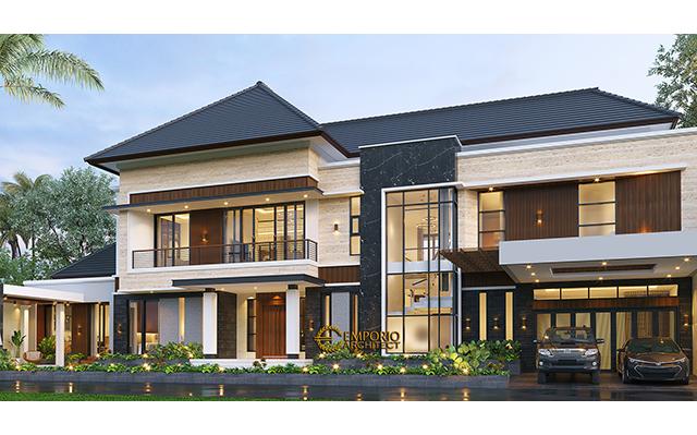 Desain Rumah Modern 2 Lantai Bapak Andi di  Lahat, Sumatera Selatan