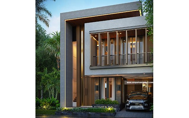 Desain Rumah Modern 2 Lantai Bapak RZQ 1801 di  Klaten, Jawa Tengah