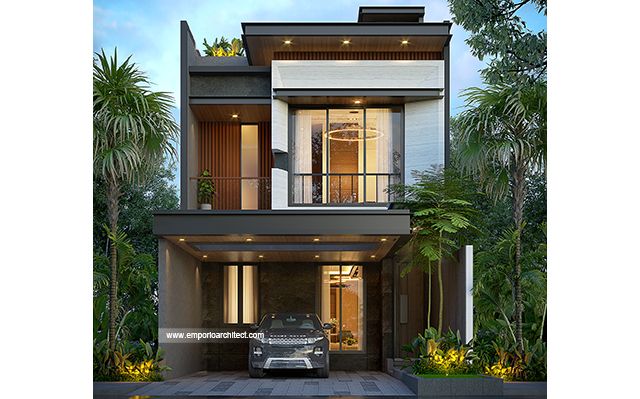 Desain Rumah Modern 2 Lantai Bapak ECN 2122 di  Grogol, Jakarta Barat