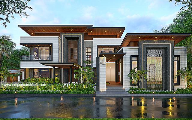 Desain Rumah Modern 2 Lantai Bapak CCP 1546 di  Kuningan, Jawa Barat