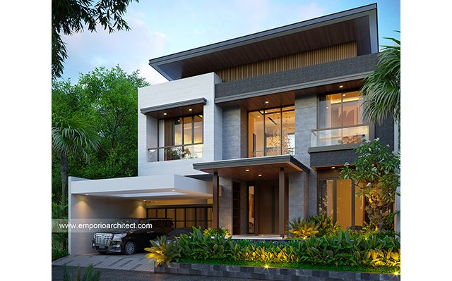 Desain Rumah Modern 2 Lantai Bapak PLM 1708 di  Balikpapan