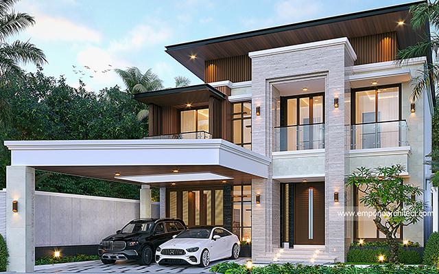 Desain Rumah Modern 2 Lantai Bapak DNY 2028 di  Yogyakarta