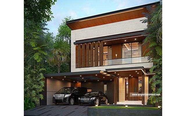 Desain Rumah Modern 2 Lantai Bapak GNW 1860 di  Kediri, Jawa Timur