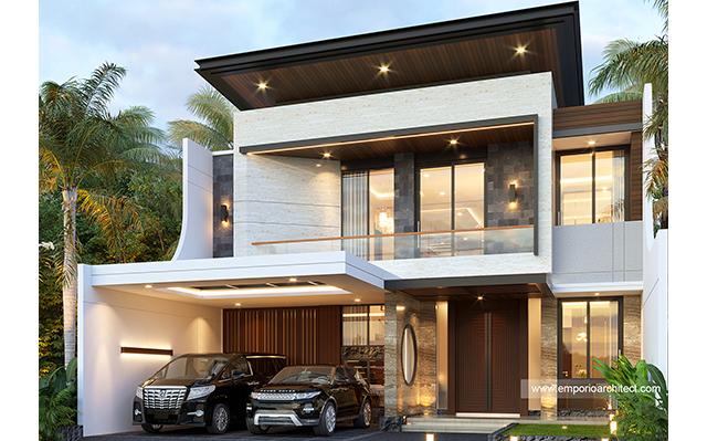 Desain Rumah Modern 2 Lantai Mr. AA di  Bandung, Jawa Barat