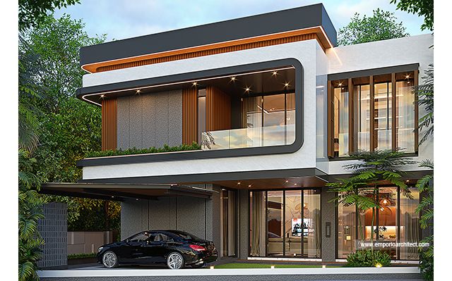 Desain Rumah Modern 2 Lantai Ibu dr. S 2023 di  Bandung