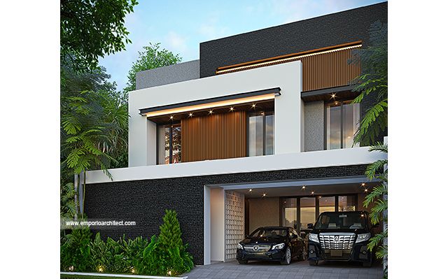 Desain Rumah Wisma Investindo Modern 2 Lantai Ibu MDI 1844 di  Jakarta