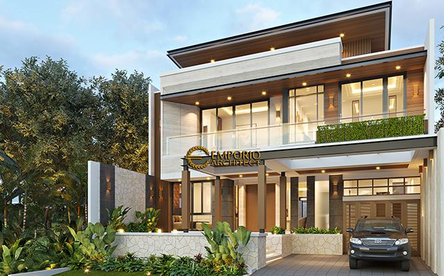 Desain Rumah Modern 2 Lantai Ibu Juliana di  Cikarang, Bekasi, Jawa Barat