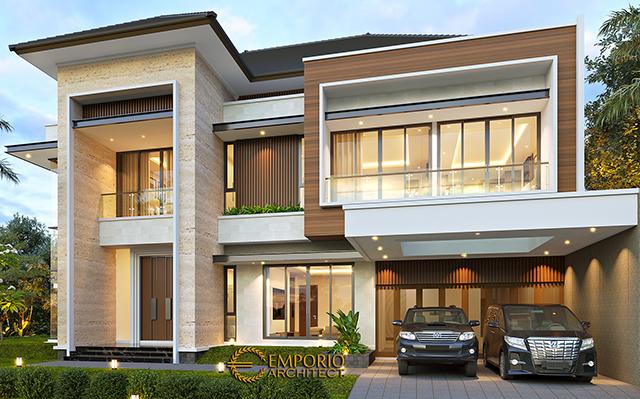 Desain Rumah Modern 2 Lantai Bapak SWT 1063 di  Tangerang, Banten