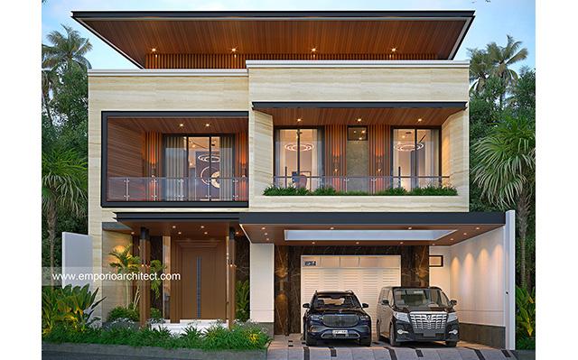 Desain Rumah Modern 2 Lantai Bapak CHD 1571 di  Bandung