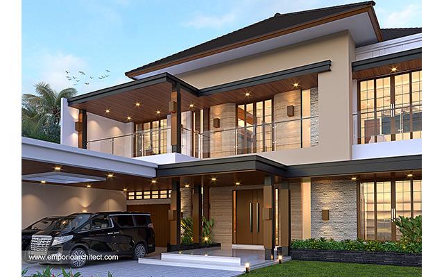 Desain Rumah Modern 2 Lantai Ibu SNT 1405 di  Purwokerto