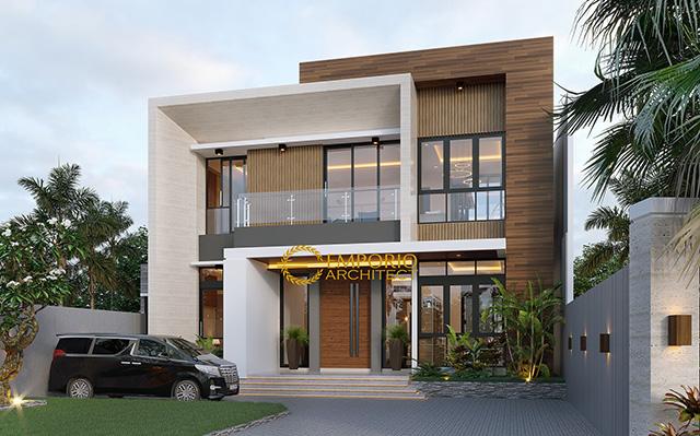 Desain Rumah Modern 2 Lantai Bapak Herman di  Tanjungpinang, Kepulauan Riau