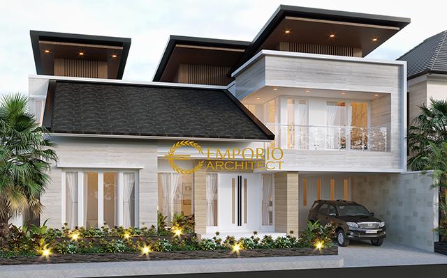 Desain Rumah Modern 2 Lantai Bapak Himawan di  Surabaya