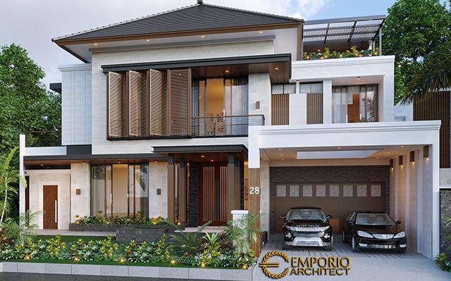 Desain Rumah Modern 2 Lantai Ibu IRM di  Semarang, Jawa Tengah