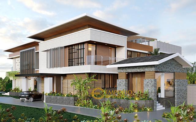 Desain Rumah Modern 2 Lantai Ibu Tina di  Majalengka, Jawa Barat