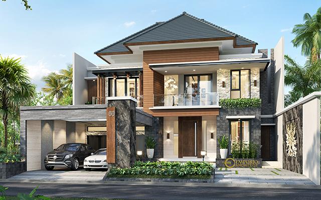 Desain Rumah Modern 2 Lantai Mrs. Asty di  Ponorogo, Jawa Timur