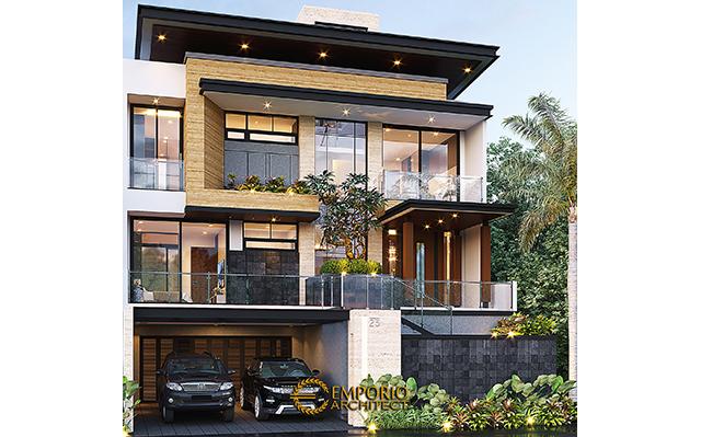 Desain Rumah Modern 2.5 Lantai Bapak Novianto di  Bandung, Jawa Barat