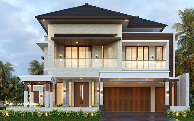 Desain Rumah Modern 2.5 Lantai Bapak Ardi di  Semarang