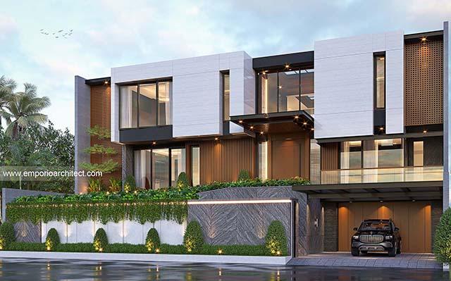 Desain Rumah Modern 2.5 Lantai Mrs. Emma di  Singapore