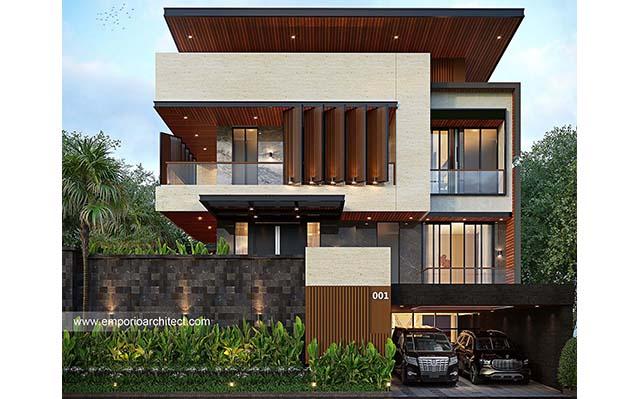 Desain Rumah Modern 2.5 Lantai Ibu FNA 1561 di  Bali