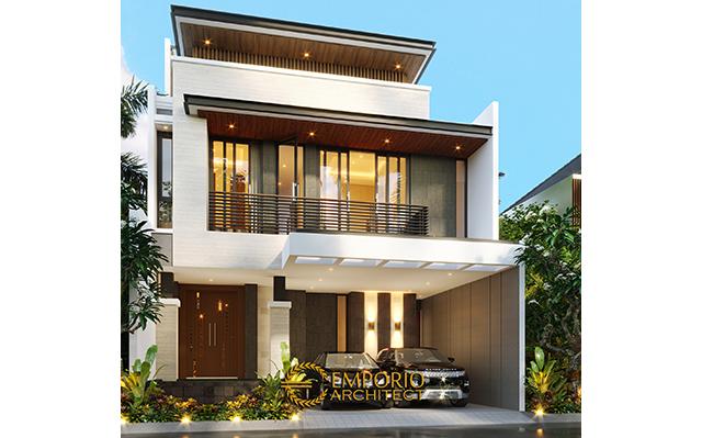 Desain Rumah Modern 2.5 Lantai Bapak Fauzan di  Bekasi, Jawa Barat