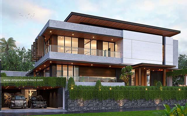 Desain Rumah Modern 2.5 Lantai Bapak HDR 1388 di  Puncak, Jawa Barat