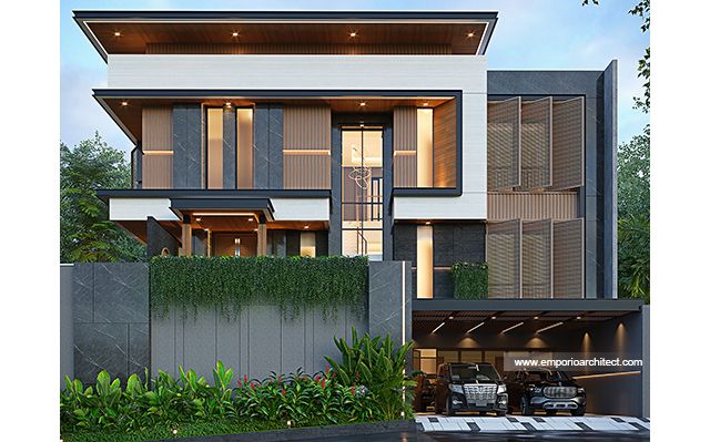 Desain Rumah Modern 3 Lantai Bapak IW 2020 di  Cipete, Jakarta Selatan