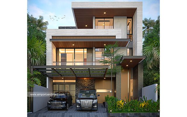 Desain Rumah Modern 3 Lantai Bapak RDY II 1625 di  Jakarta Barat