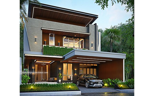 Desain Rumah Modern 3 Lantai Bapak CTP 1696 di  Surabaya