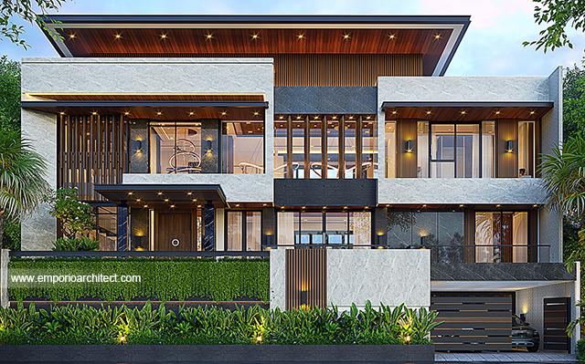 Desain Rumah Modern 3 Lantai Bapak RZ 1604 di  Tegal, Jawa Tengah