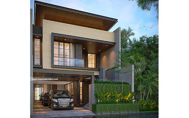 Desain Rumah Modern 3 Lantai Bapak RNI 1804 di  Jakarta