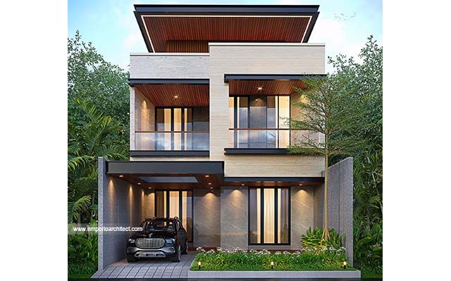 Desain Rumah Modern 3 Lantai Ibu LNA di  Pondok Indah, Jakarta Selatan