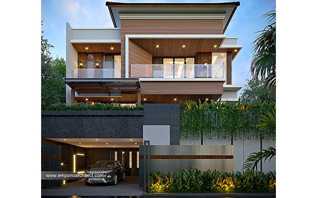 Desain Rumah Modern 3 Lantai Ibu LDN 2058 di  Cirebon, Jawa Barat