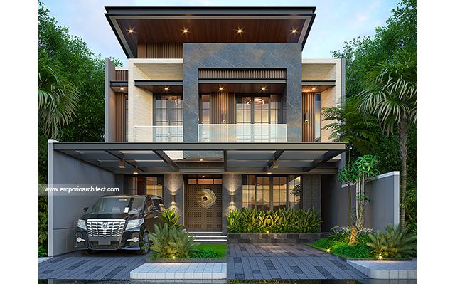 Desain Rumah Modern 3 Lantai Ibu OLV 1960 di  Surabaya