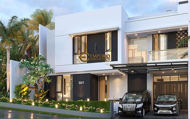 Desain Rumah Modern 3 Lantai Bapak Risman di  Bintaro, Jakarta Selatan