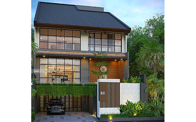 Desain Rumah Modern 3 Lantai Bapak YHN 1746 di  Canggu, Badung, Bali