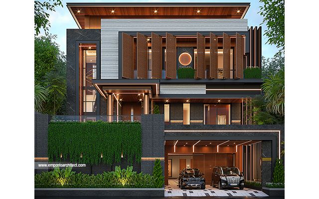 Desain Rumah Modern 3 Lantai Bapak WLL di  Lippo Cikarang, Bekasi