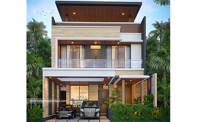 Desain Rumah Modern 3 Lantai Bapak FRR 1679 di  Jakarta Utara