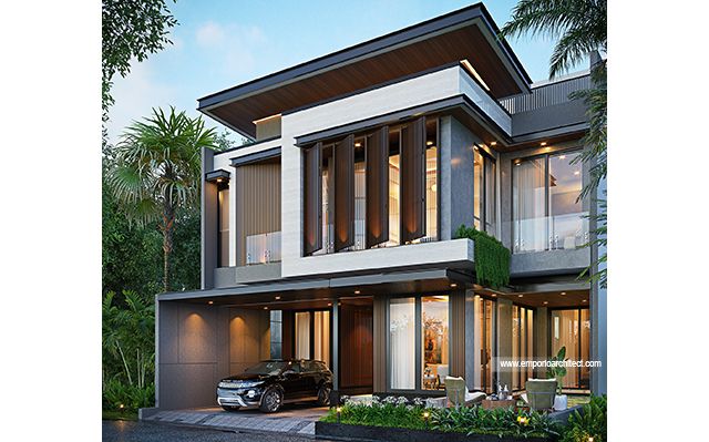 Desain Rumah Modern 3 Lantai Bapak RSD di  Bekasi