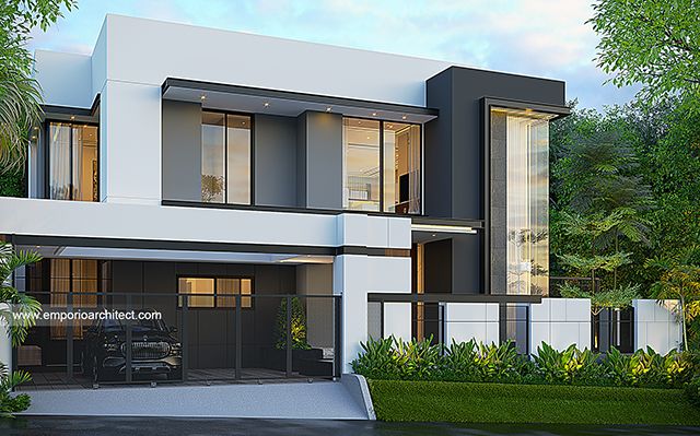 Desain Rumah Modern 3 Lantai Bapak JHD 1875 di  Balikpapan