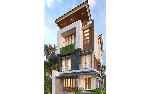 Desain Rumah Modern 3 Lantai Ibu Silvi II di  Surabaya