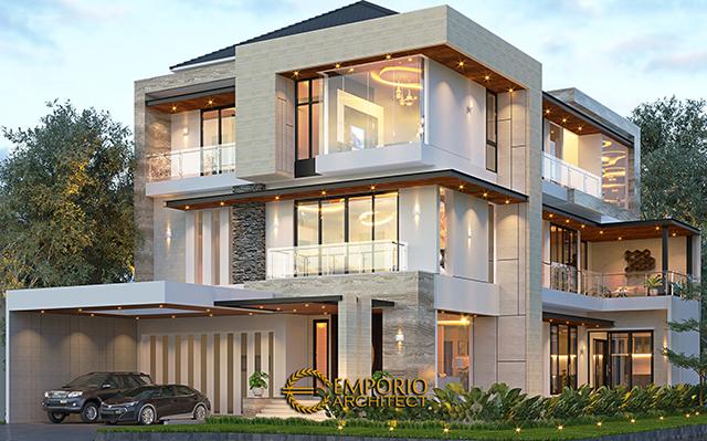 Desain Rumah Modern 3 Lantai Bapak WJA di  PIK, Jakarta