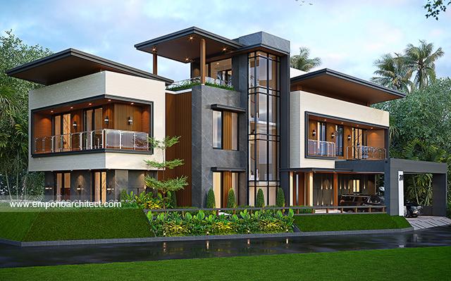 Desain Rumah Modern 3 Lantai Bapak HMN 1605 di  Samarinda