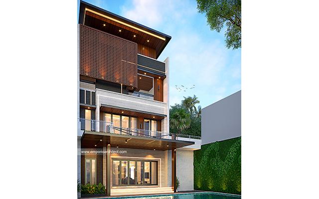 Desain Rumah Modern 3 Lantai Ibu WNN 1539 di  Samarinda