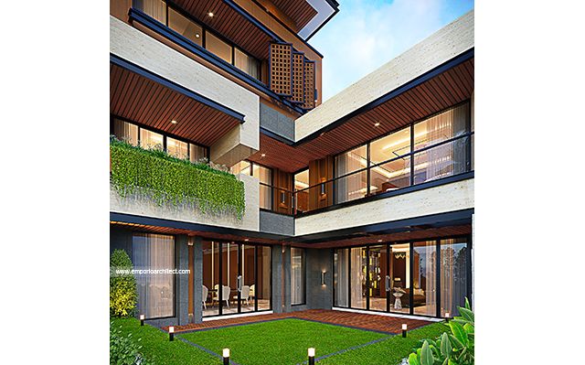 Desain Rumah Modern 3 Lantai Bapak SHR 1829 di  Balikpapan