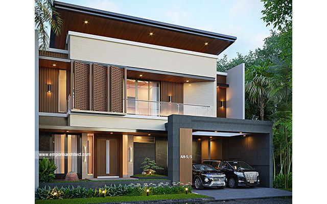 Desain Rumah Modern 3 Lantai Bapak HDL 2078 di  Bekasi