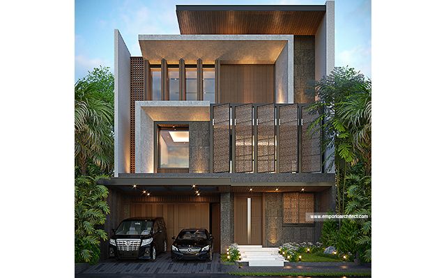 Desain Rumah Modern 3 Lantai Ibu RC 1852 di  Alam Sutera, Tangerang