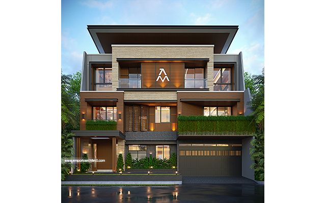 Desain Rumah Modern 3 Lantai Bapak ALF 1865 di  Denpasar, Bali