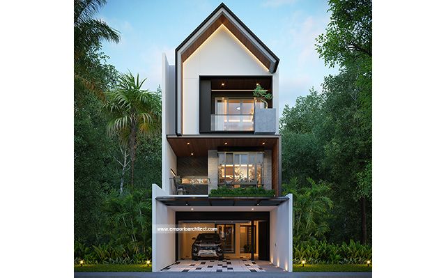 Desain Rumah Modern 3 Lantai Mr. GLD 1813 di  Marikina City, Philippines