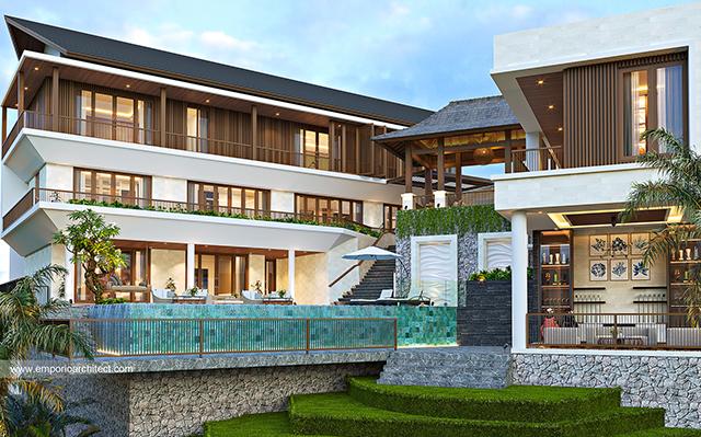 Desain Rumah Modern 3 Lantai Ibu FRC 1436 di  Nusa Dua, Bali